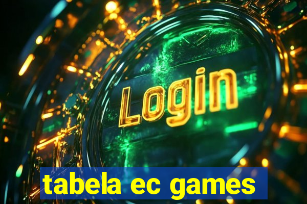 tabela ec games